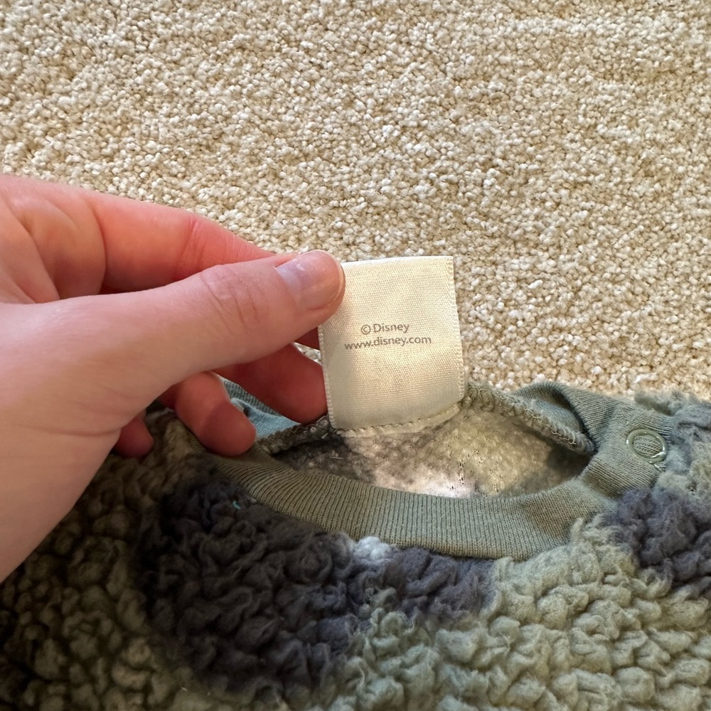 Disney Baby Green and Black Fleece Outfit - Picture 11 of 16
